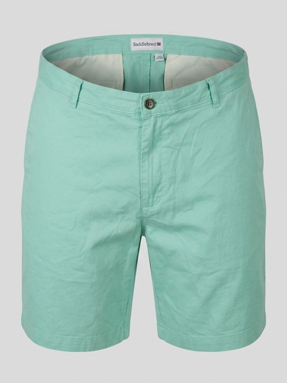 Saddlebred Mint‎ Green Flat Front Chino Shorts - Size 38W
